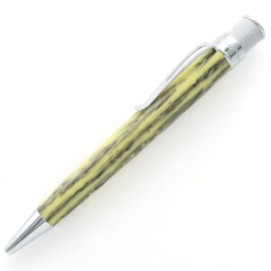 Retro51 Tornado PROOF - Ivory Acrylic with Black Stripes with Chrome Trim Ballpoint Pen