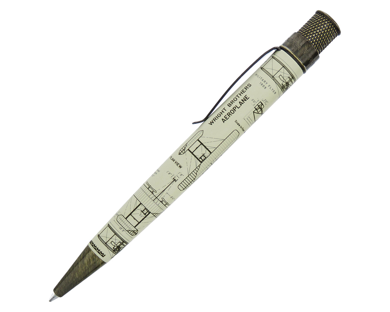 Smithsonian Wright Brothers Aeroplane Rollerball Pen - Image 2
