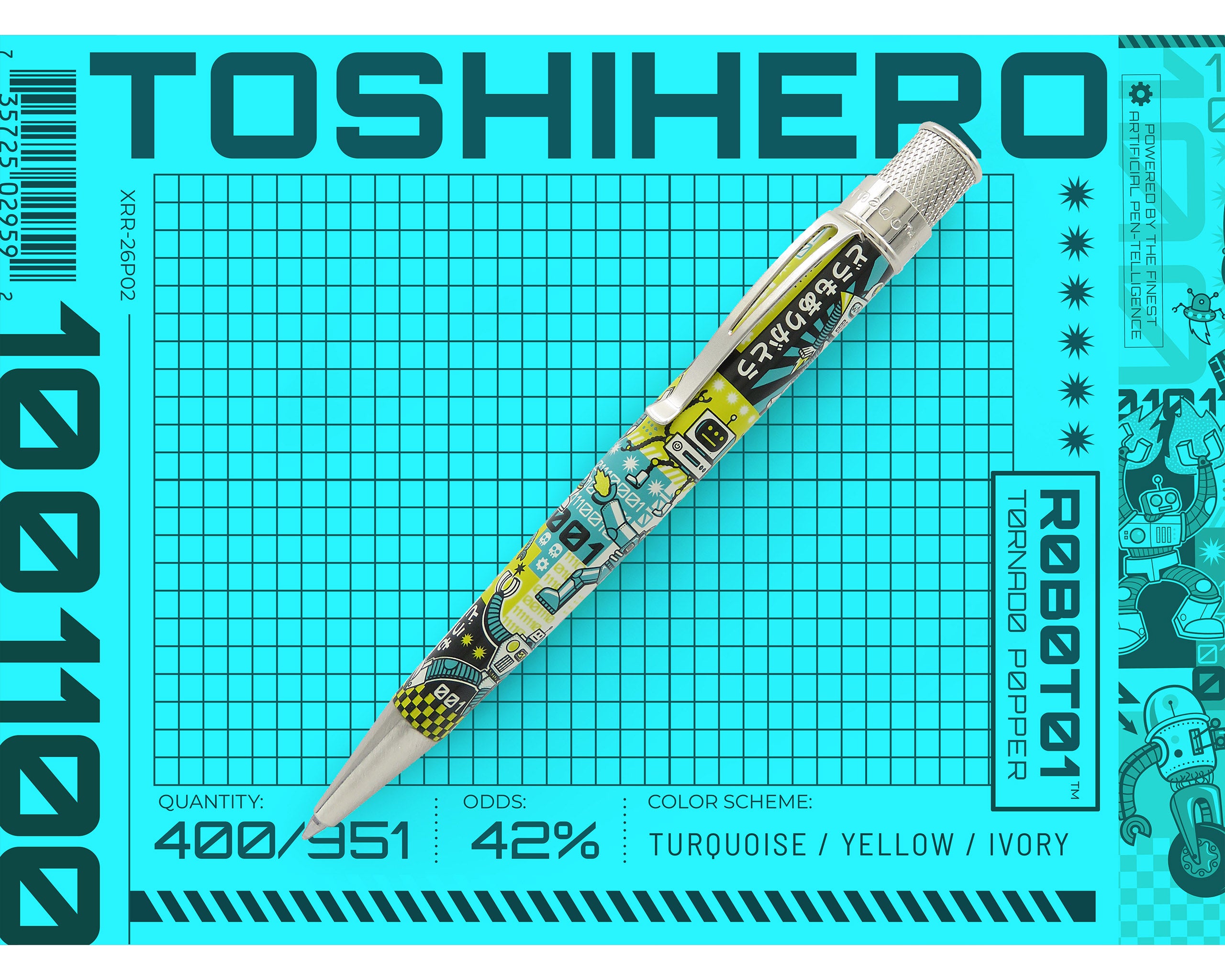 Tornado Popper™ - R0B0T01 Rollerball Pen - Image 5