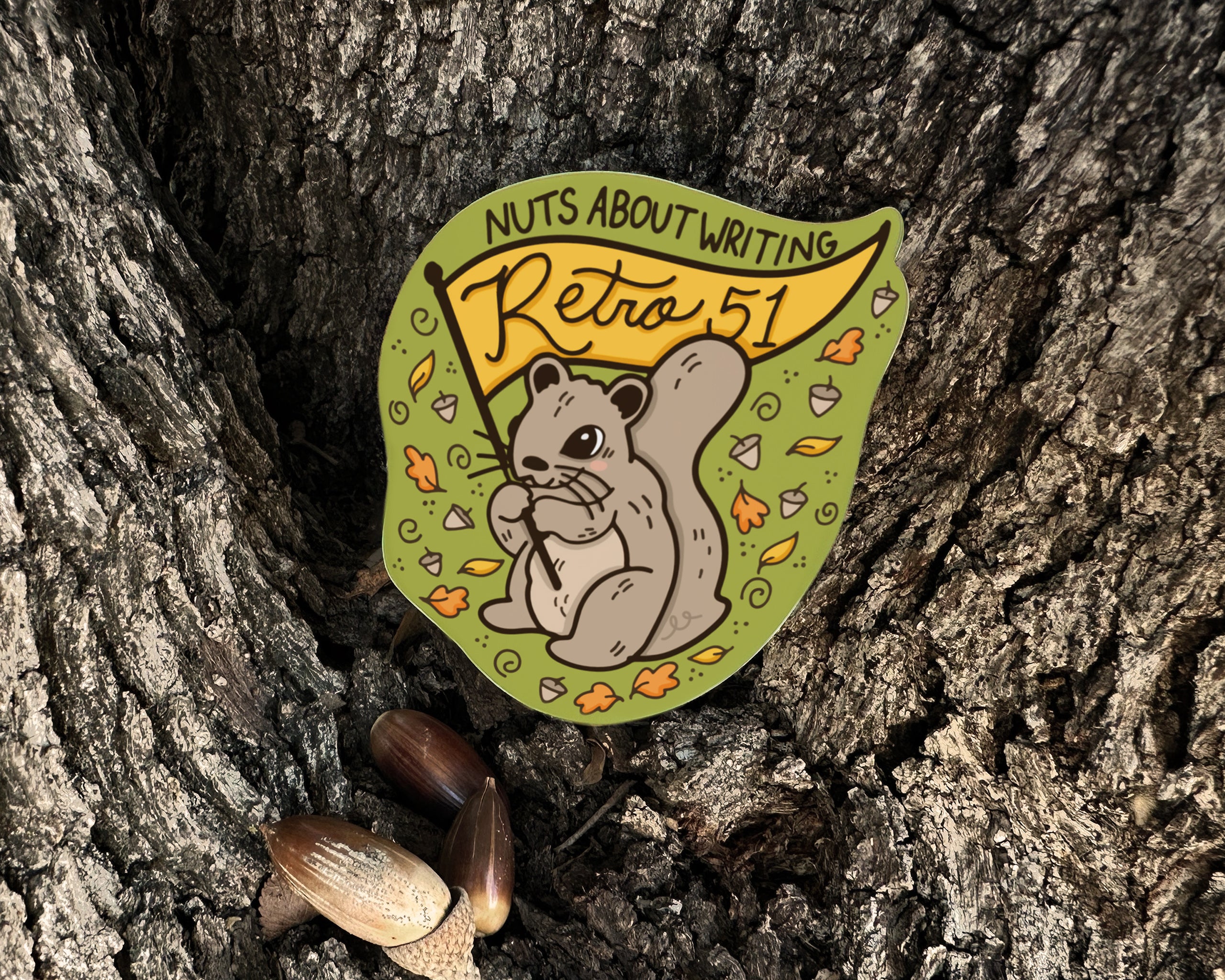 'Nuts About Writing' Sticker - Image 2