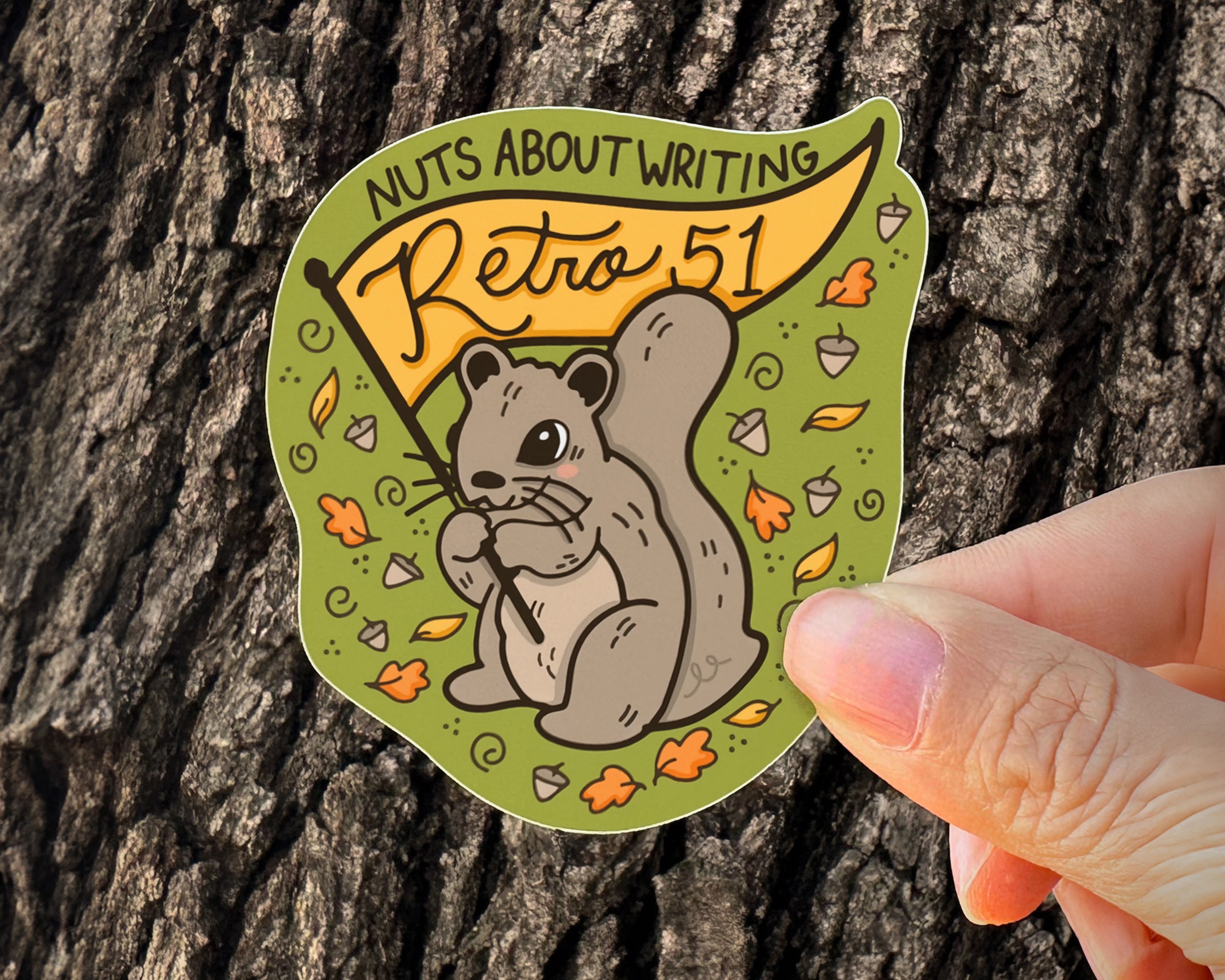 'Nuts About Writing' Sticker - Image 4